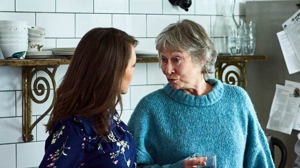 Extended family in kitchen